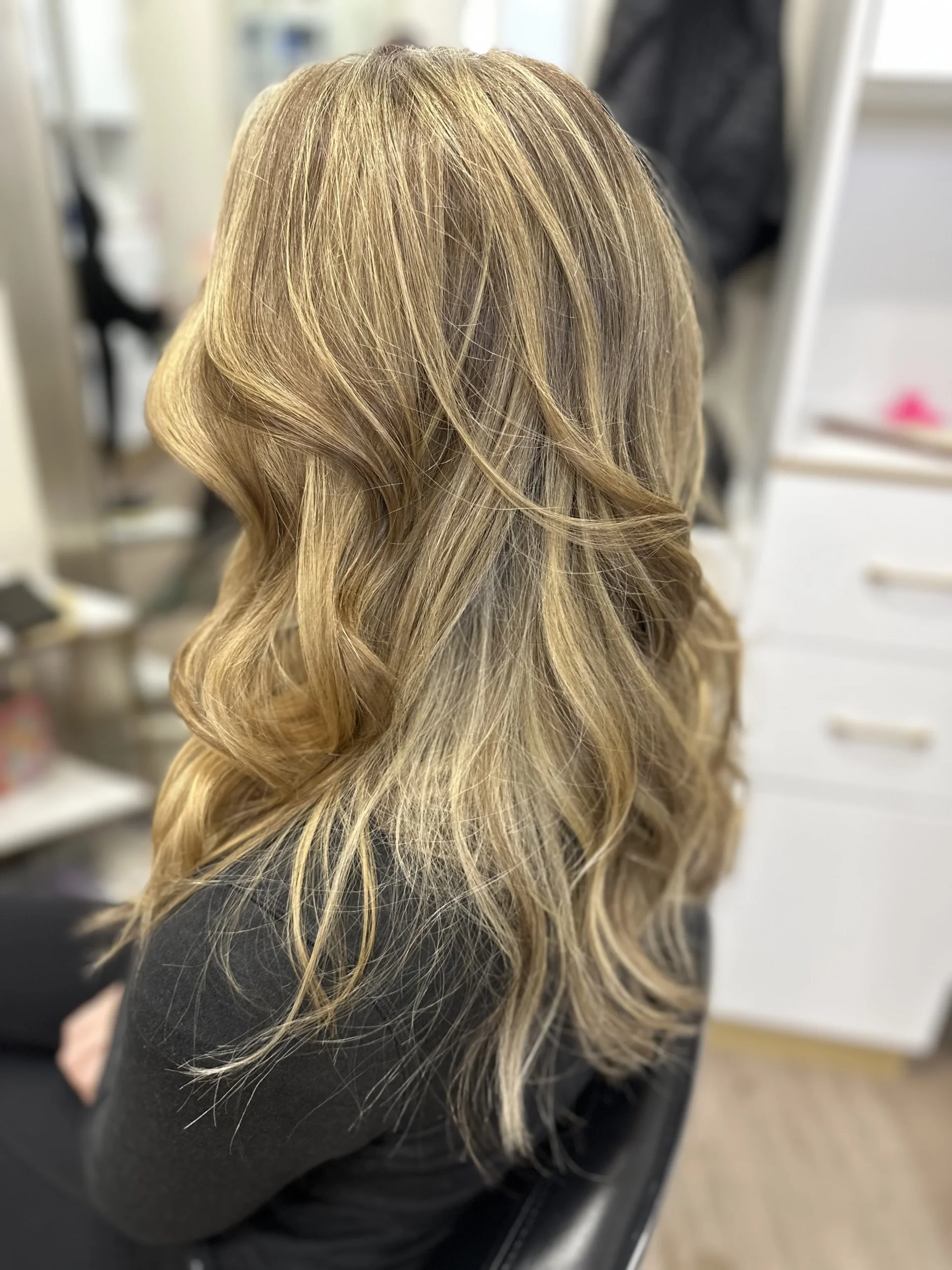 Blonde dimensional color by Olivia Hair Studio